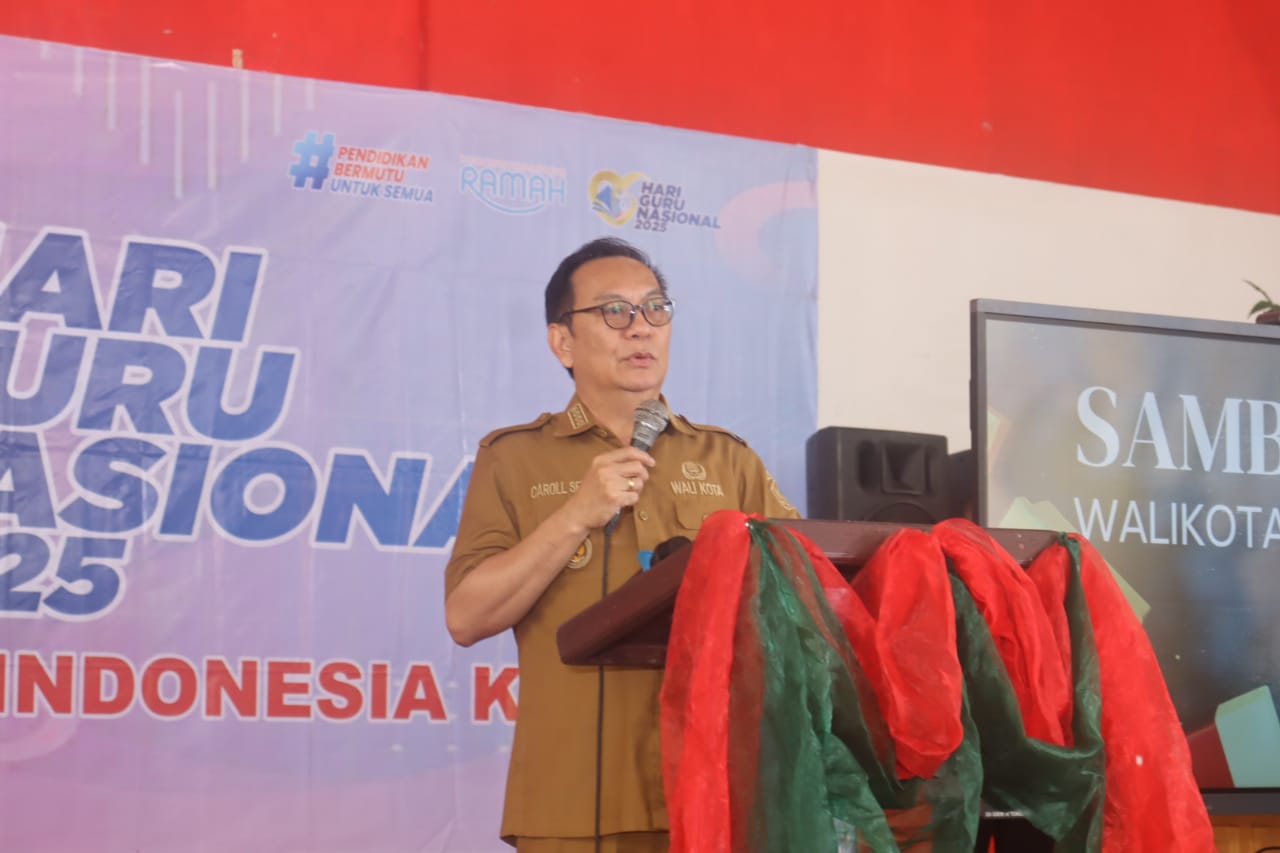 Caroll Buka Acara Puncak HGN Kota Tomohon 2025