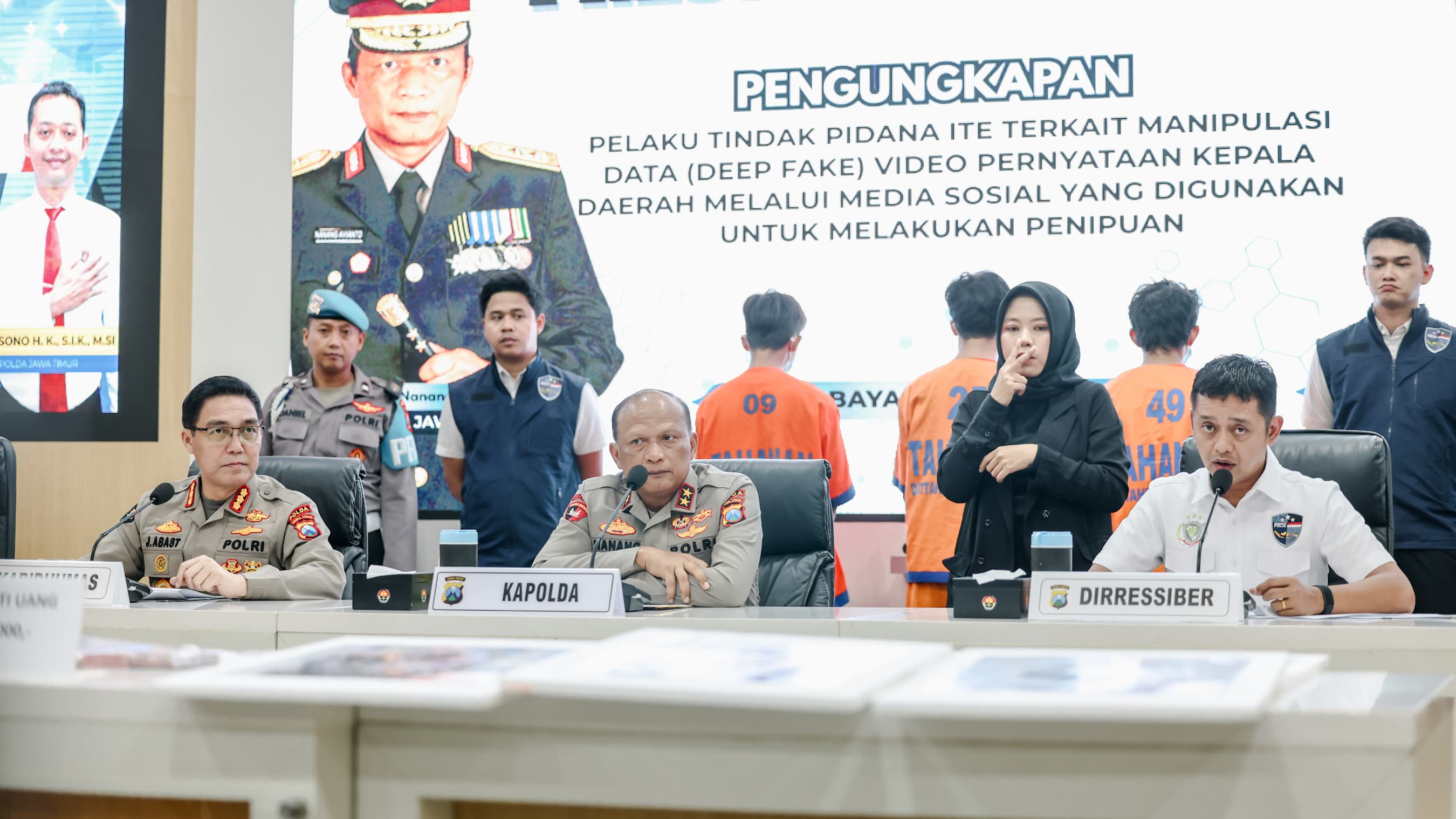 Polda Jatim Ungkap Tindak Pidana Deep Fake atasnamakan Tiga Kepala Daerah