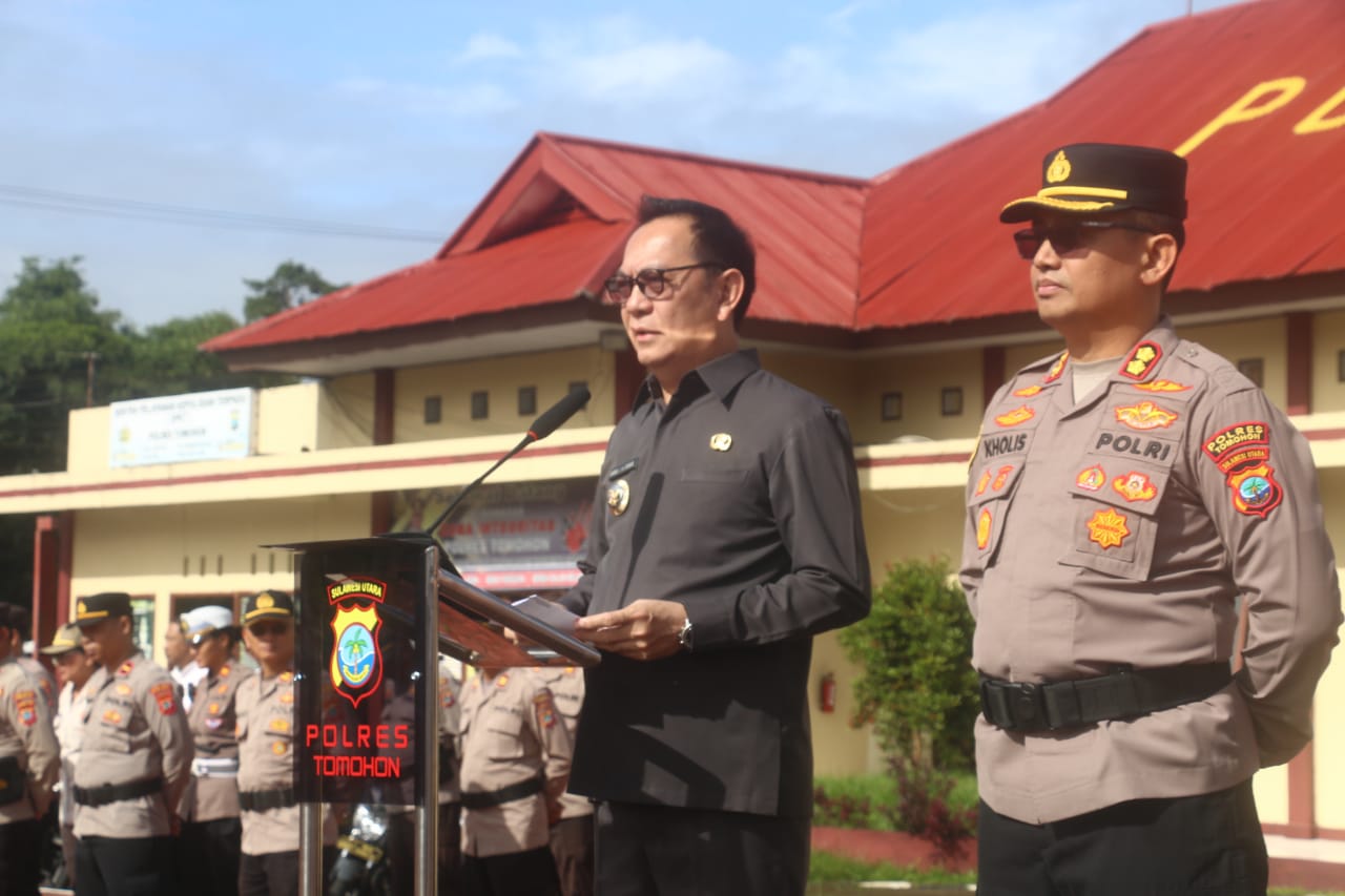 Apel Gelar Pasukan Operasi Ketupat, Caroll Bacakan Sambutan Kapolri