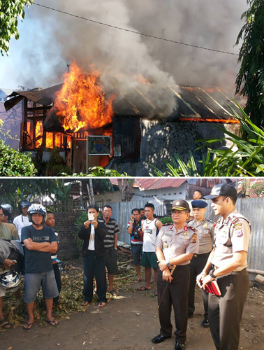 Si Jago Merah Ludeskan Rumah di Sario Tumpaan