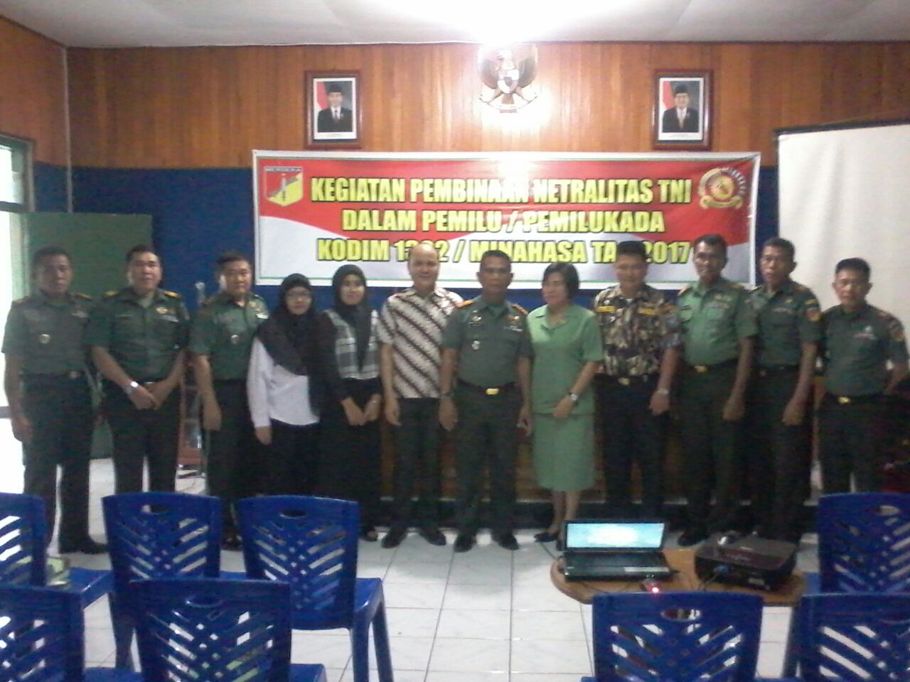 KPU dan Kodim 1302 Minahasa Bahas Peran TNI dalam Pilkada 2018