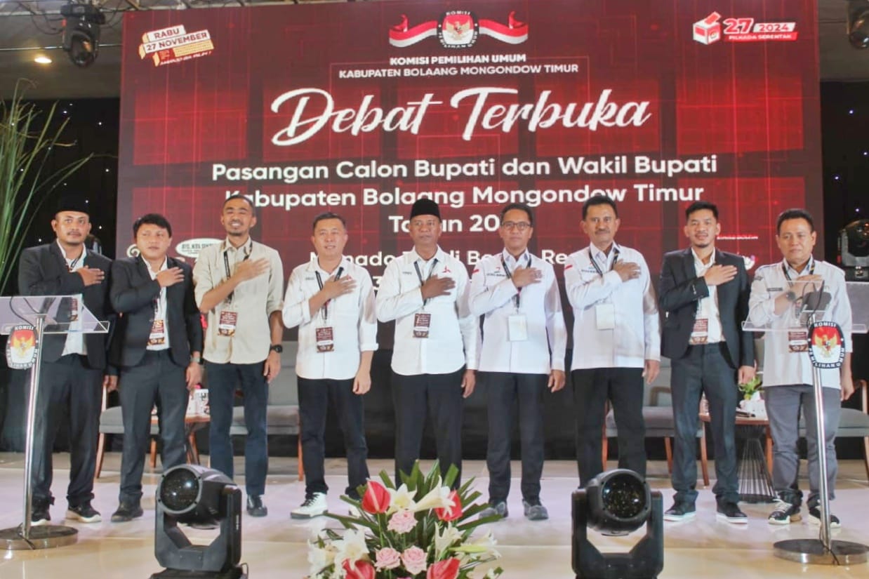 KPU Boltim Sajikan Debat Terbuka Perdana, Paslon Saling Adu Gagasan 