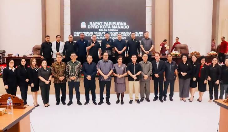 DPRD Paripurnakan Penetapan Wali Kota dan Wakil Wali Kota Manado