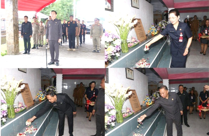 Pemkot Tomohon Ziarah di Makam Mantan Kepala Daerah