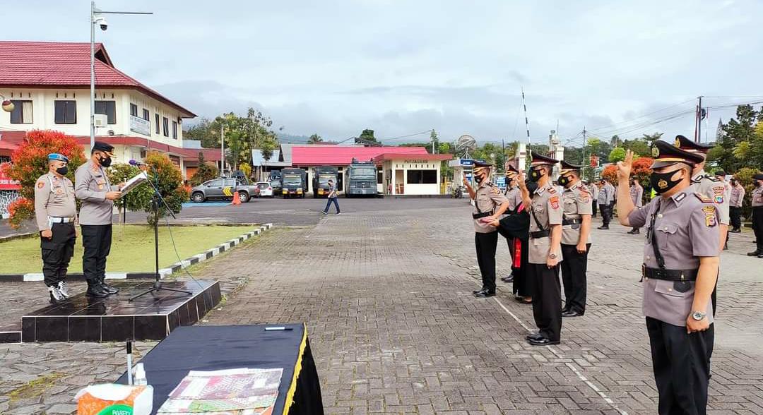 Pimpin Sertijab Pejabat Baru, Kapolres Minahasa Tegaskan Arahan Presiden