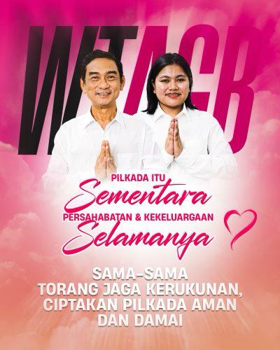Welly Titah – Anisya Bambungan Imbau Warga Jaga Kerukunan dan Kedamaian Jelang PSU di Kecamatan Essang