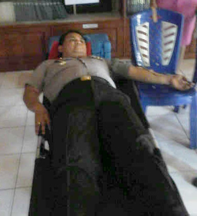 HUT Bhayangkara, Kapolres Donor Darah