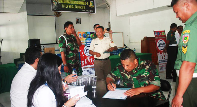 BNN Kota Manado Sidak Denpom TNI