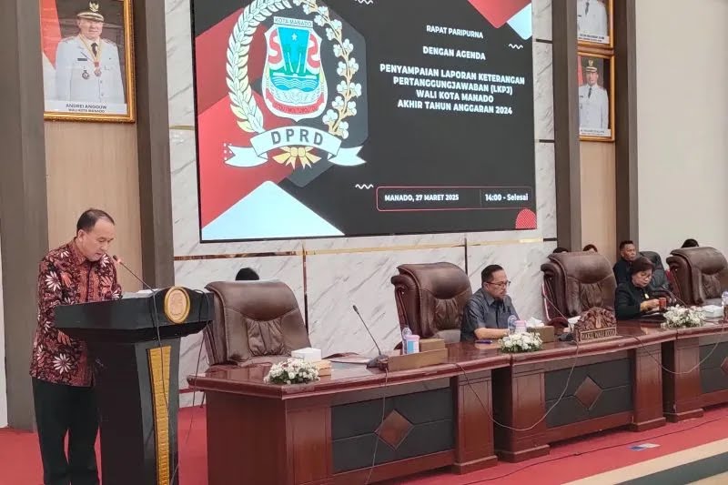 Paripurna DPRD Kota Manado, Pemkot Sampaikan LKPJ 2024