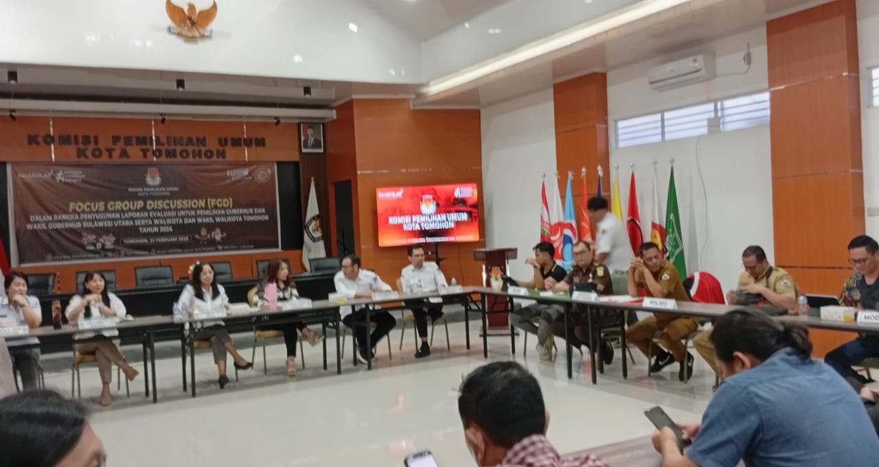 Guna Evaluasi Pilkada 2024, KPU Tomohon Gelar FGD